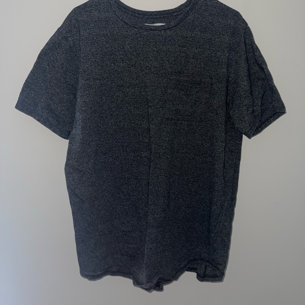 on the byas black long T-shirt